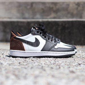 Nike Air Jordan 1 Low 85 Cut Casual Dress Sneakers Custom Hand Made Snea…